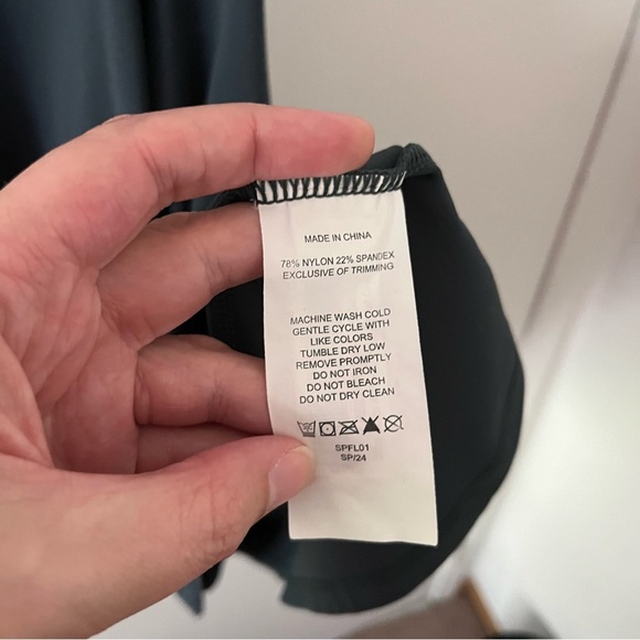 Quince Ultra Form Active Dress Forest Green Large Built in Shorts - Picture 5 of 8